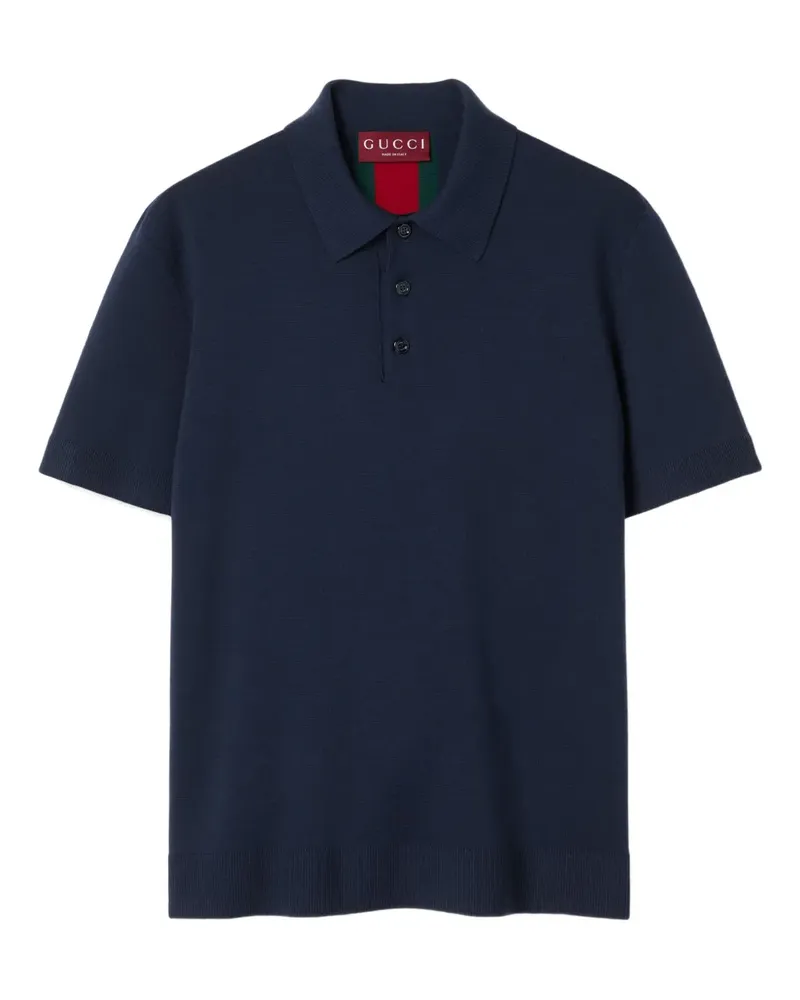 Gucci Klassisches Poloshirt - Blau Blau