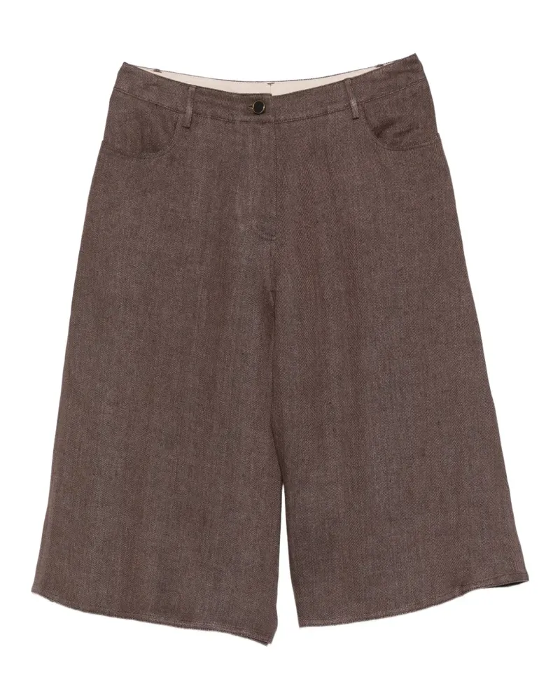 ALYSI Shorts mit Taschen - Braun Braun