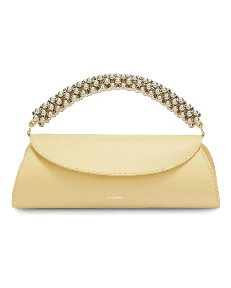 Jil Sander Kleine Cannolo Clutch - Gelb Gelb