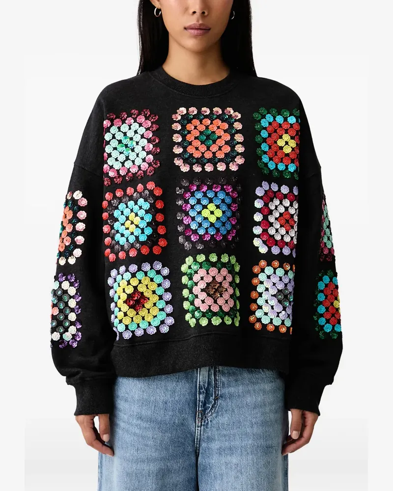 Essentiel sequin-embellished sweatshirt - Schwarz Schwarz