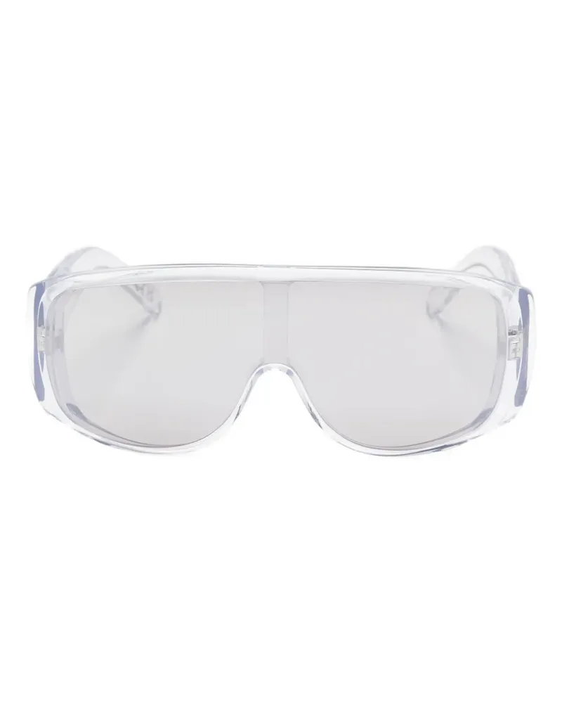 Maison Margiela Eckige Sonnenbrille - Weiß Weiß
