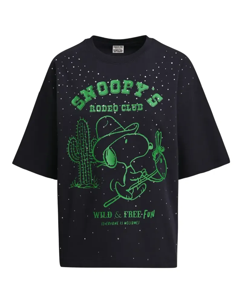 Essentiel x Peanuts Snoopy-print T-shirt - Blau Blau