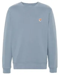 Kitsuné Sweatshirt mit Fox Head-Patch Blau