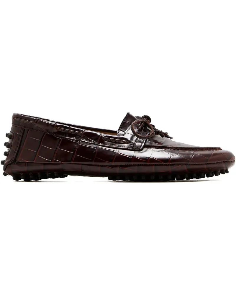 Le Monde Béryl Loafer mit Kroko-Optik - BRO COCO BROWN Bro