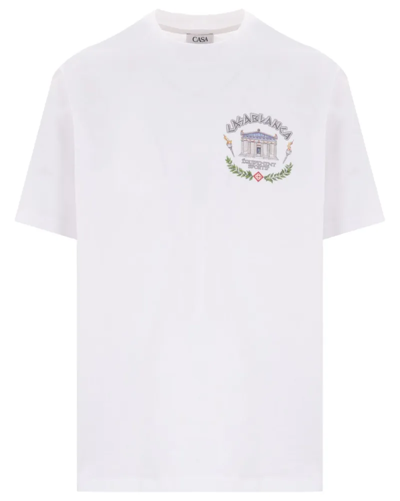 Casablanca Paris Equipment Sportif T-Shirt - Weiß Weiß