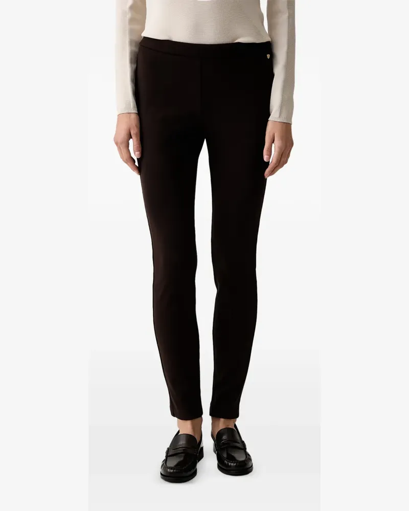 Armani Exchange Slim-Fit-Hose mit Reißverschlusssaum - Braun Braun
