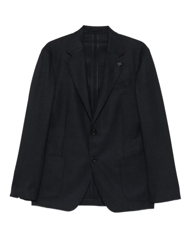LARDINI pin-lapel blazer - Blau Blau