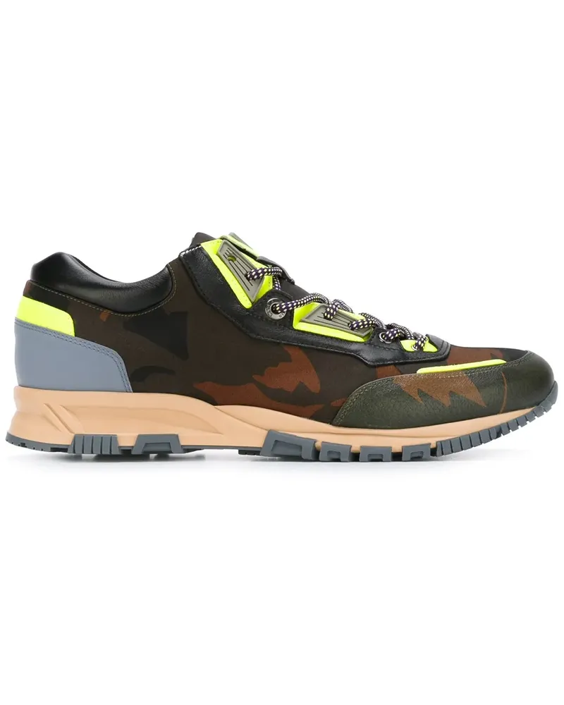 Lanvin Sneakers mit Einsätzen - Grün Grün