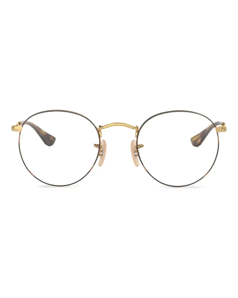 Ray Ban Brille mit rundem Gestell - Gold Gold