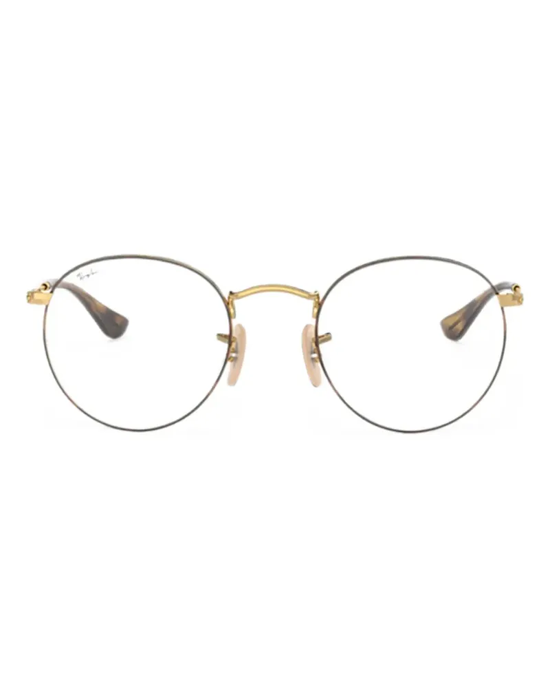 Ray Ban Brille mit rundem Gestell - Gold Gold
