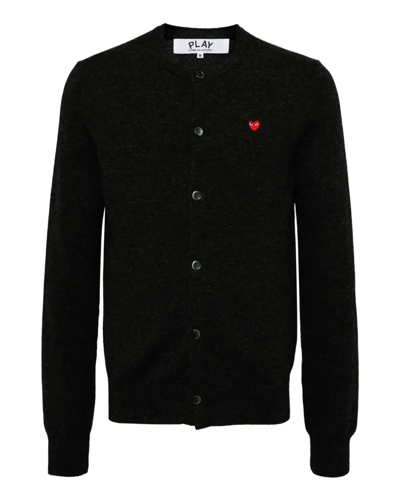 Comme des Garçons Cardigan mit Logo-Wappen - Schwarz Schwarz