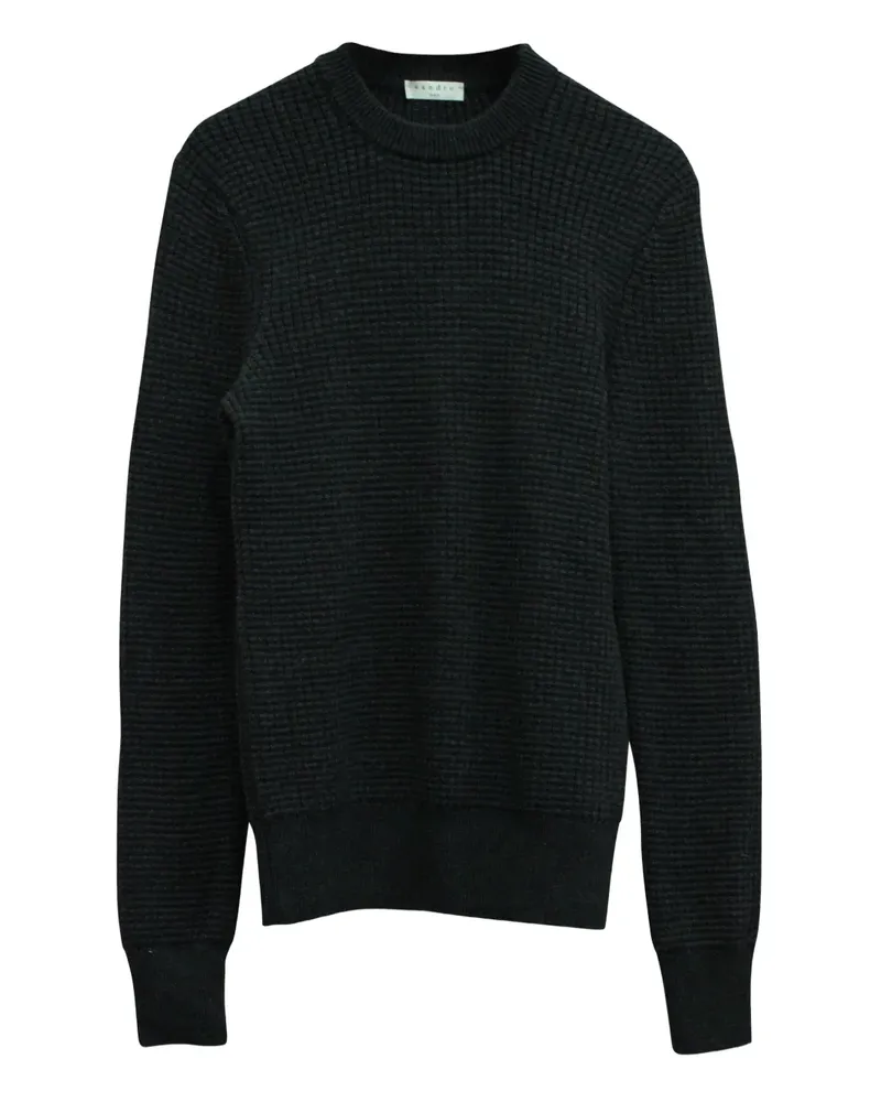 Sandro Pullover mit Karomuster - Grau Grau