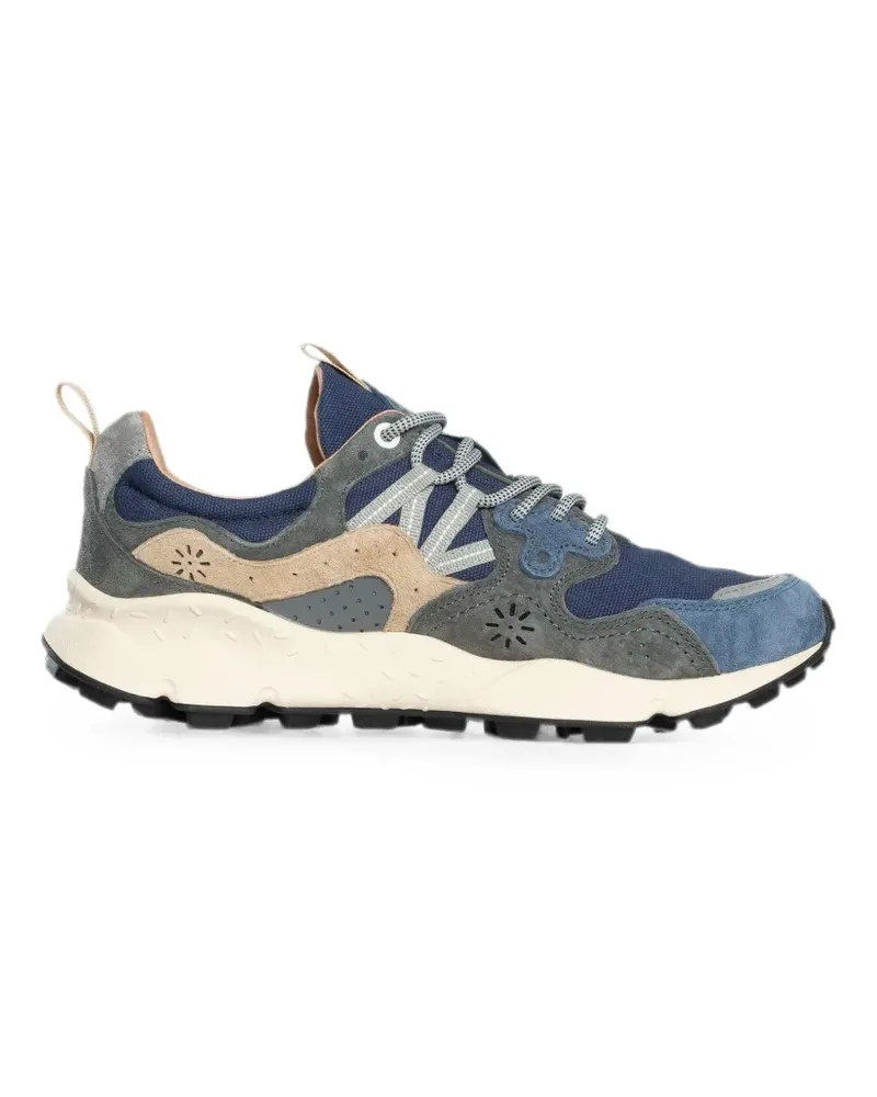 Flower MOUNTAIN panelled perforated sneakers - Blau Blau