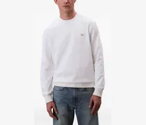 Sweatshirt mit Logo-Patch - Weiß