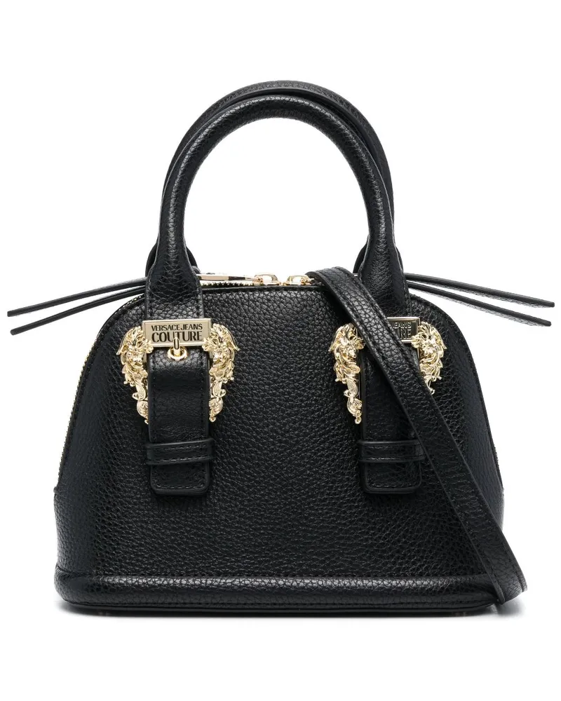 Versace Jeans Handtasche mit Logo - Schwarz Schwarz