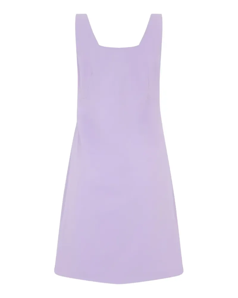 Moschino heart-button pleated mini dress - Violett Violett