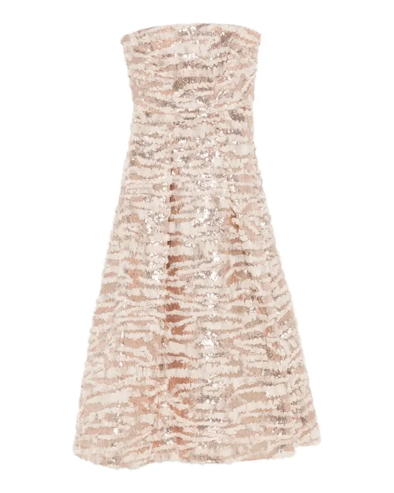 Elie Saab sequin-embellished maxi dress - Nude Nude