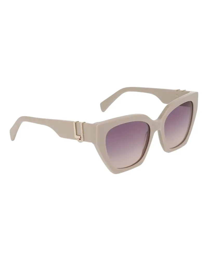 Liu Jo crystal-embellished cat-eye sunglasses - Nude Nude