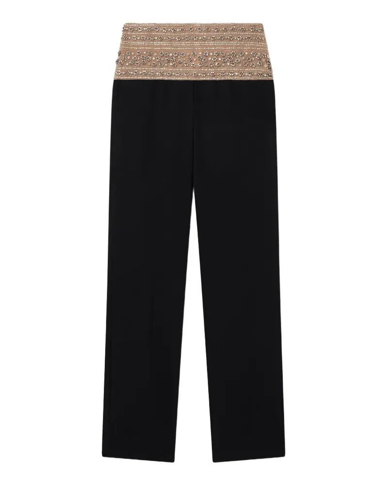 Stella McCartney Hose mit Kristallen - Schwarz Schwarz