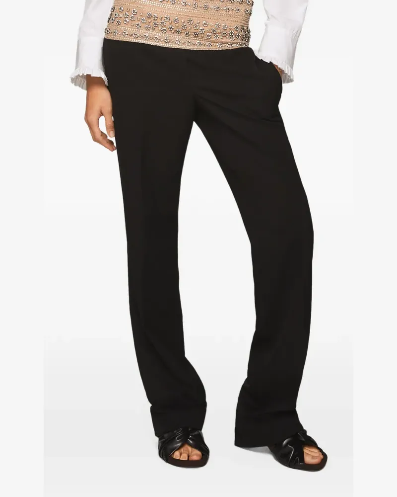 Stella McCartney Hose mit Kristallen - Schwarz Schwarz