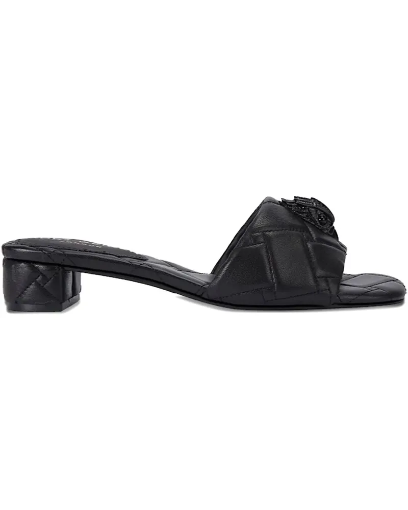 Kurt Geiger Gesteppte Sandalen mit Verzierung - Schwarz Schwarz