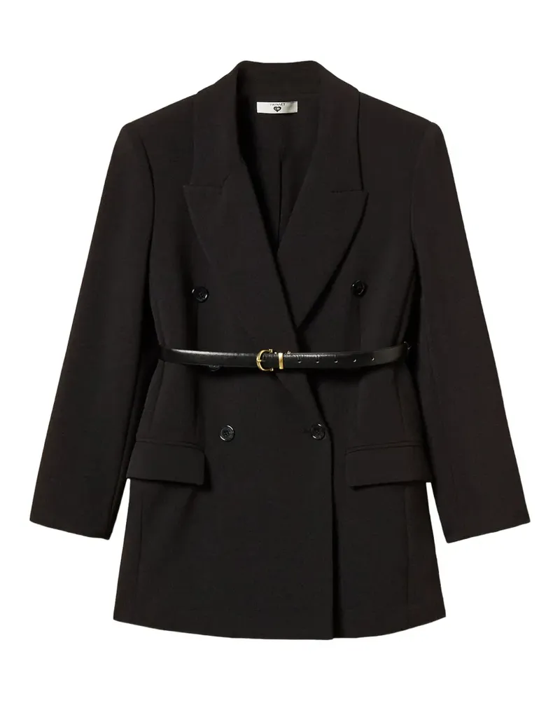 Twin-Set Cady Blazer mit Gürtel - Schwarz Schwarz