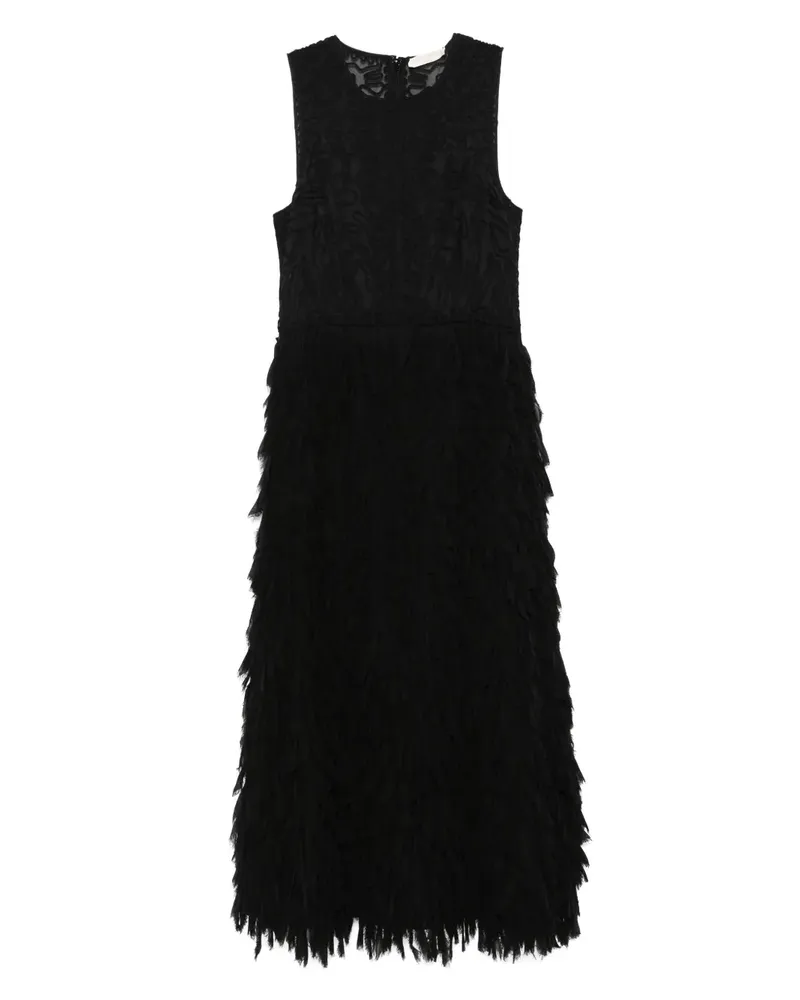 Ulla Johnson Lara Midikleid - Schwarz Schwarz
