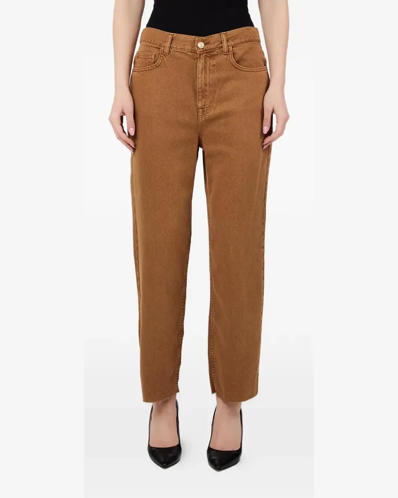 Liu Jo Hose mit unbearbeitetem Saum - Braun Braun