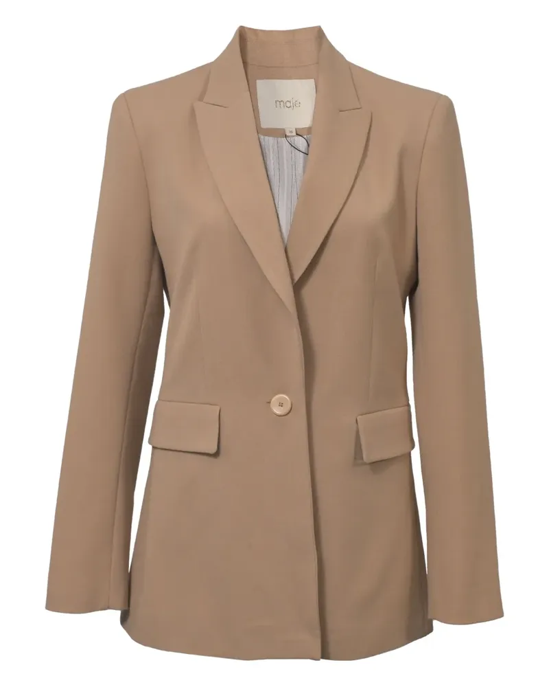 Maje single-breasted blazer - Nude Nude