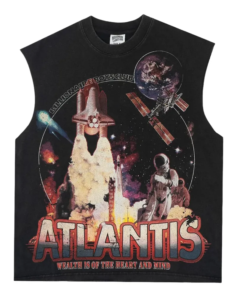 Billionaire Boys Club New Atlantis graphic-print vest - Schwarz Schwarz