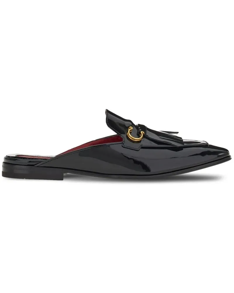 Ferragamo Slipper mit Gancini-Schild - Schwarz Schwarz