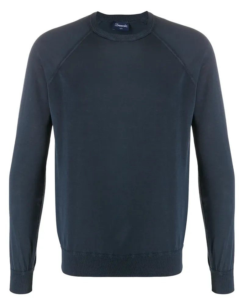 Drumohr  Pullover mit ausgeblichener Optik - Blau Blau