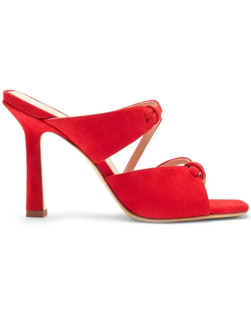 Scarosso Zoe Mules aus Wildleder 100mm - Rot Rot