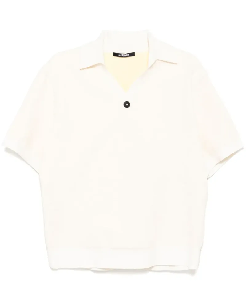 Jacquemus Poloshirt mit kurzen Ärmeln - Nude Nude