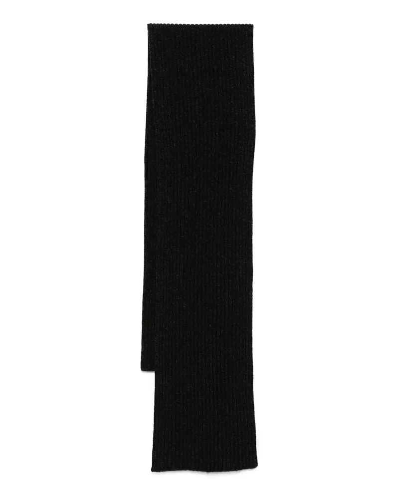 N.Peal Gerippter Schal - Schwarz Schwarz