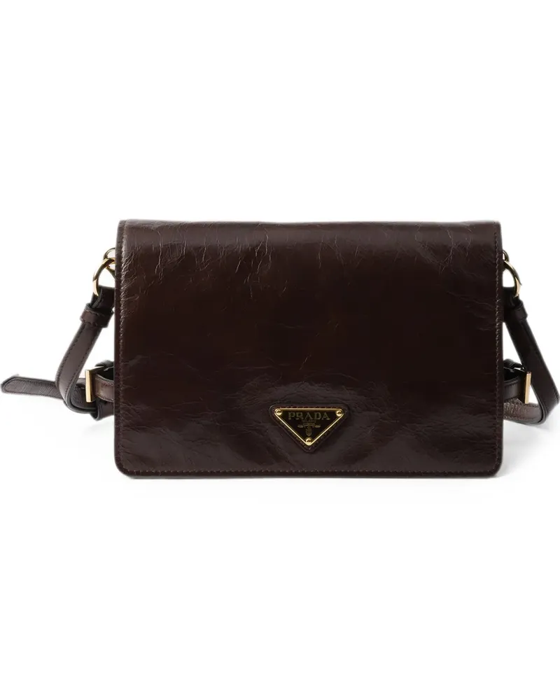 Prada mini leather shoulder bag - Braun Braun