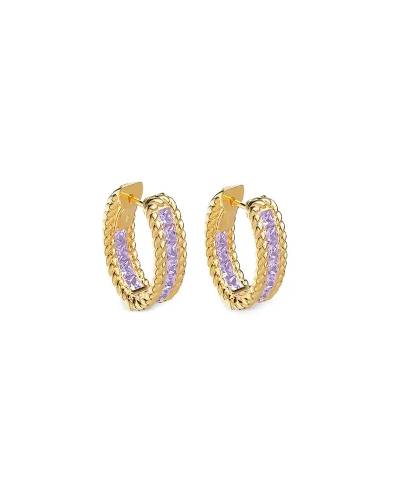 APM Monaco Cordage hoop earrings - Gelb Gelb