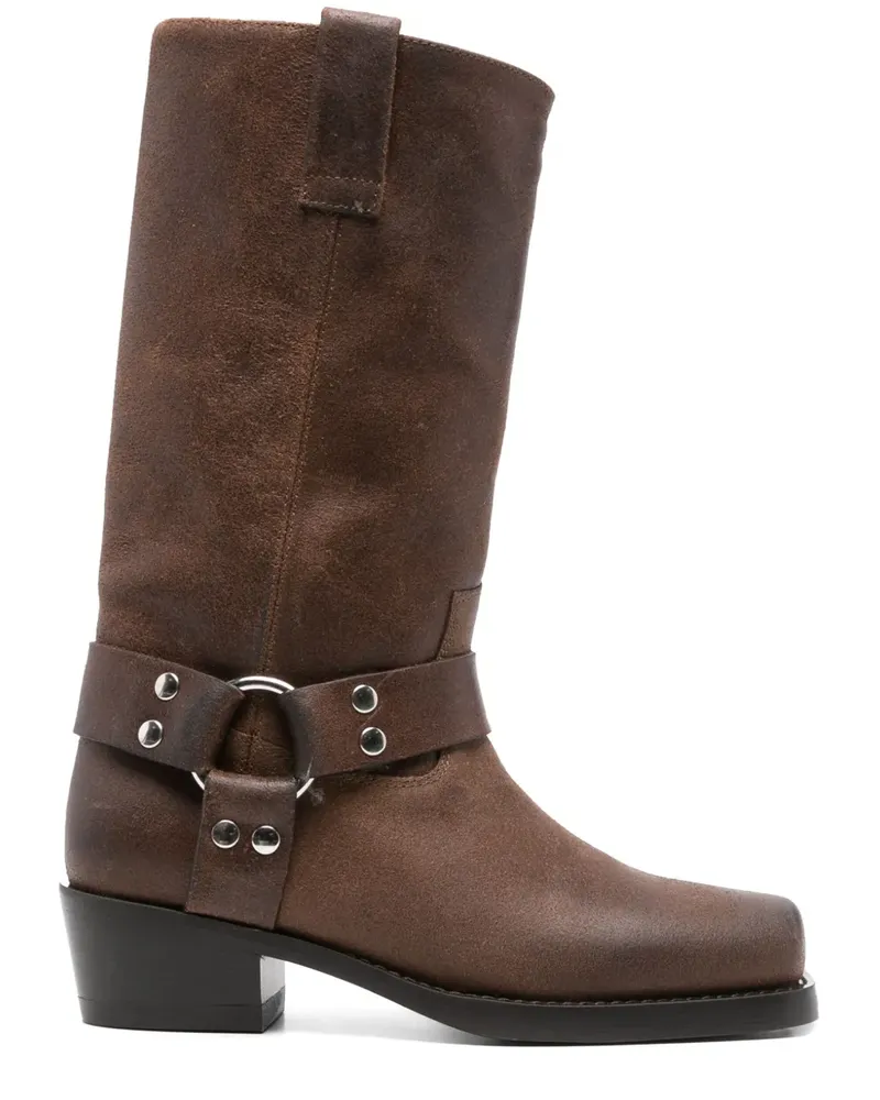 Paris Texas Stiefel mit Schnalle 45mm - Braun Braun