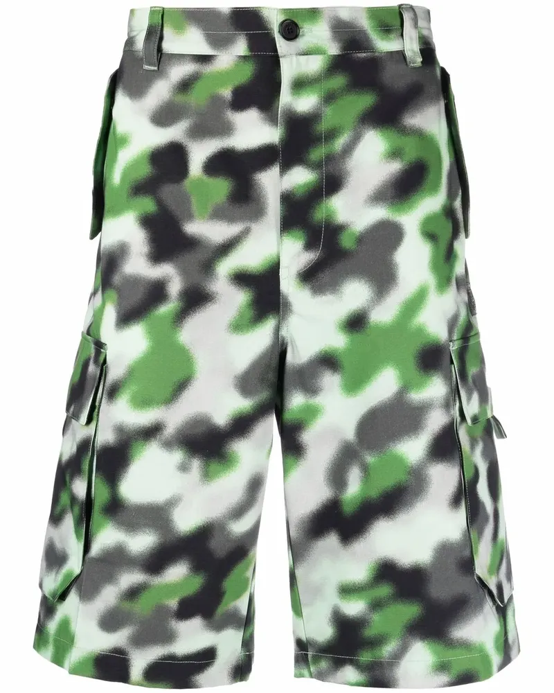 Kenzo Cargo-Shorts mit Camouflage-Print - Grün Grün