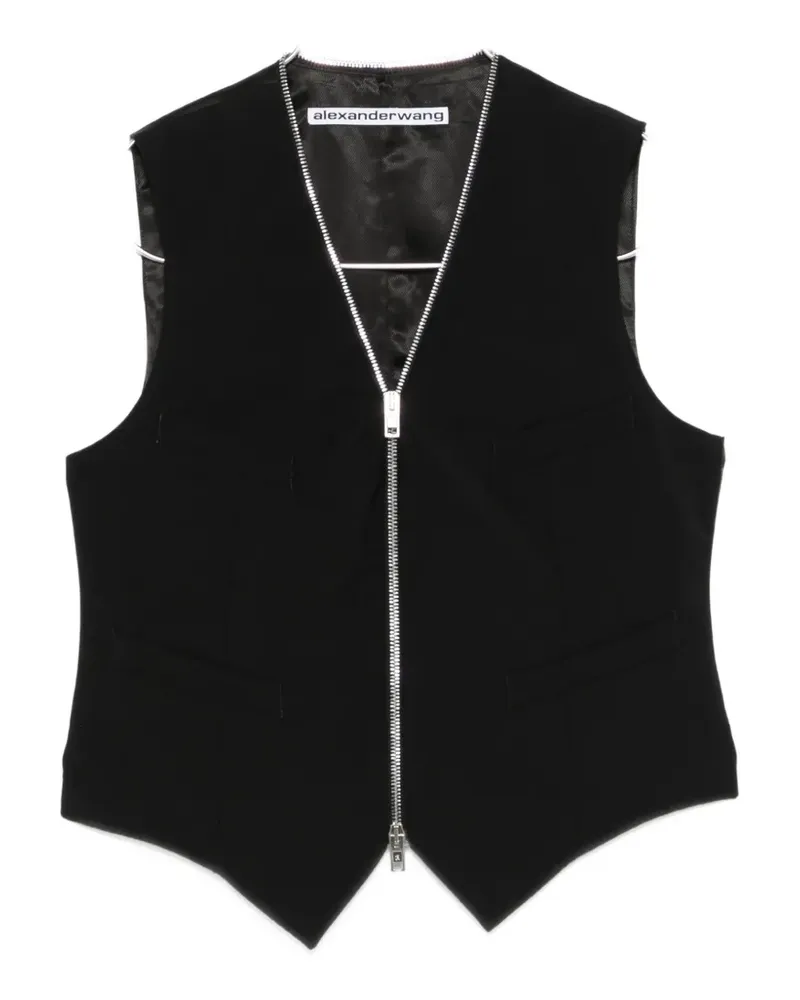 Alexander Wang zip-fastening vest - Schwarz Schwarz