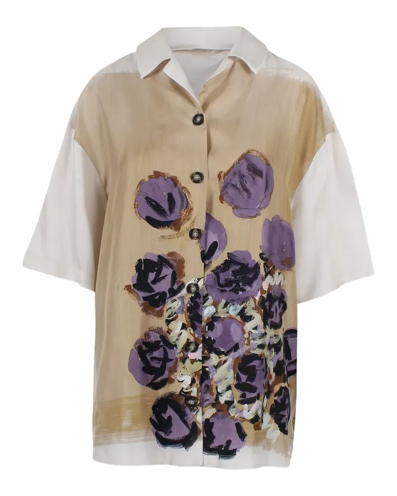 Antonio Marras floral-print short-sleeve shirt - Nude Nude