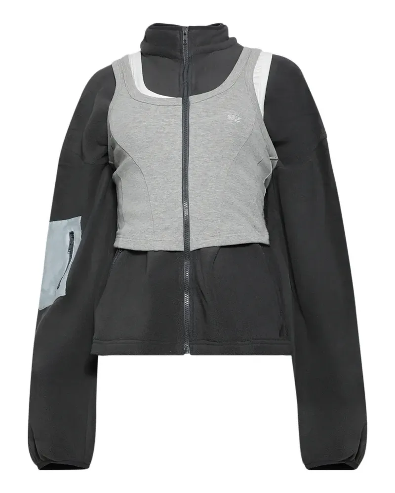 Natasha Zinko Jacke im Layering-Look - Grau Grau