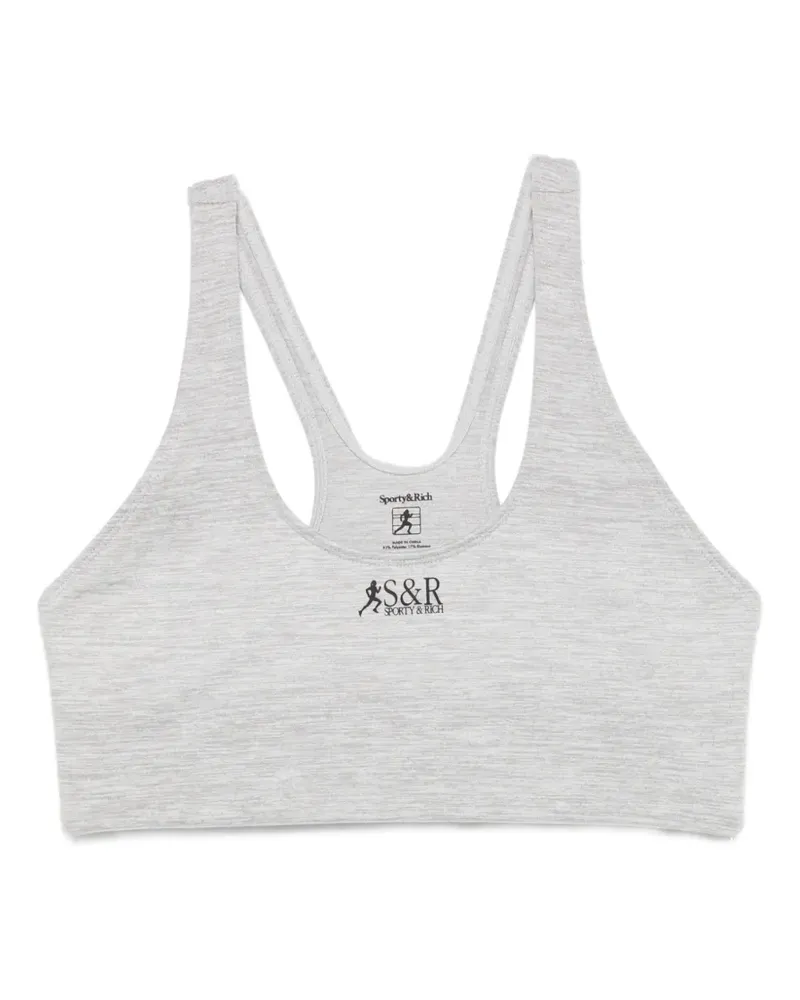 SPORTY & RICH Sport-BH mit Racerback - Grau Grau