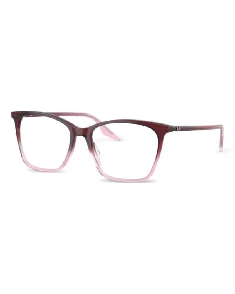 Ray Ban Brille mit eckigem Gestell - Rot Rot