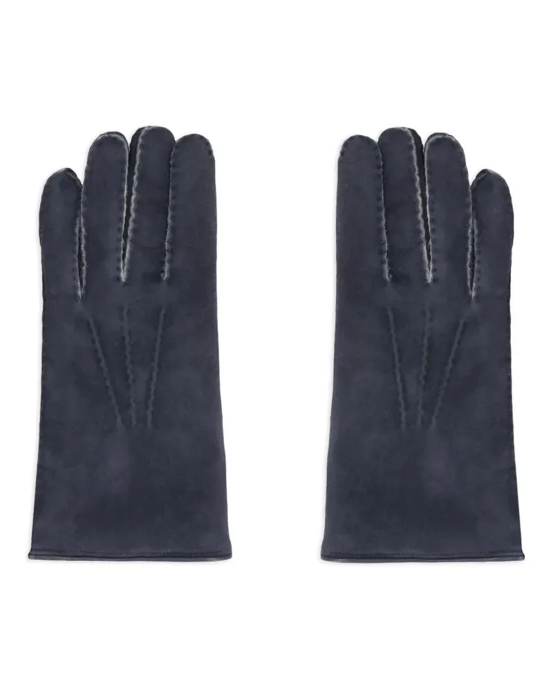 MOORER Handschuhe aus Leder - Blau Blau