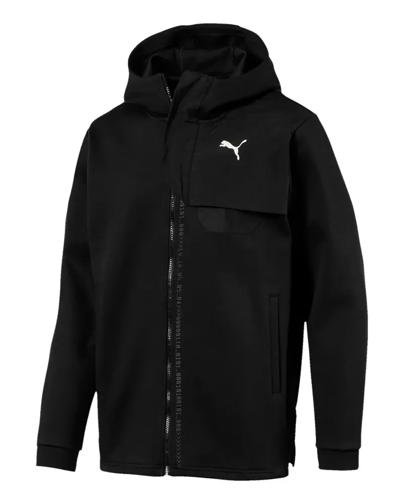 Puma Kapuzenjacke mit Reißverschluss - Schwarz Schwarz