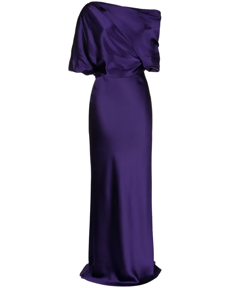 Amsale Kleid mit Drapierung - Violett Violett