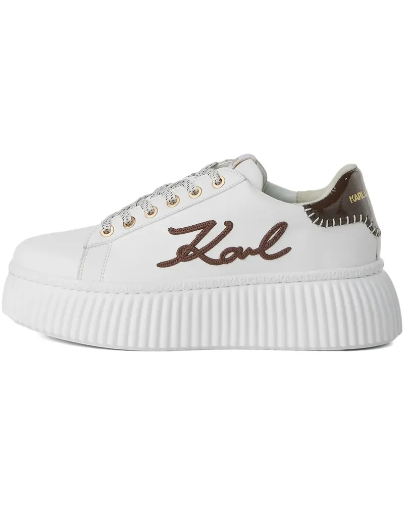 Karl Lagerfeld Sneakers mit dicker Sohle - Weiß Weiß