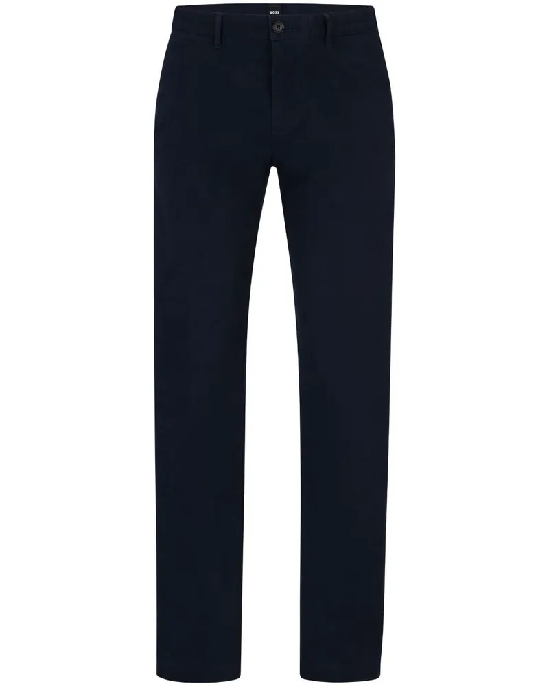 HUGO BOSS Halbhohe Straight-Leg-Chino - Blau Blau
