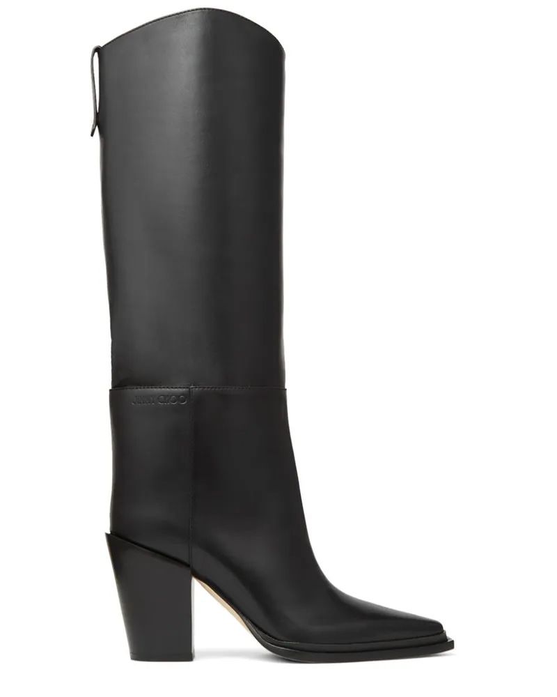 Jimmy Choo Stiefel mit spitzer Kappe 80mm - Schwarz Schwarz
